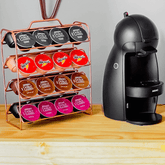 Organizador Porta Cápsulas de Café Dolce Gusto Rose Gold - Ela Decora